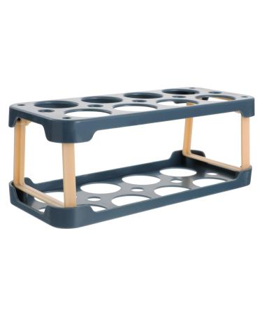 OSALADI Box Egg Carton Egg Holder Bandejas Para Comida Cutlery Tray Household Refrigerator Plastic re-usable Blue 22.3X10.1X8.9CM
