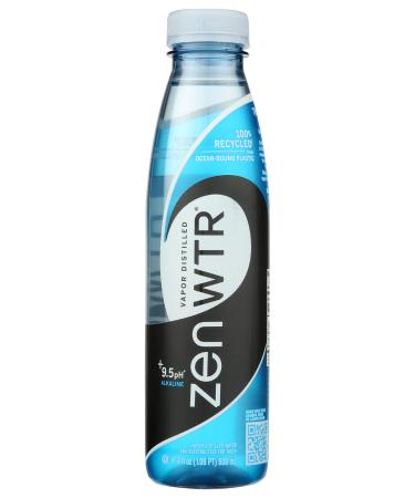 ZENWTR, Water Vapor Distilled 9.5 pH, 16.9 Fl Oz