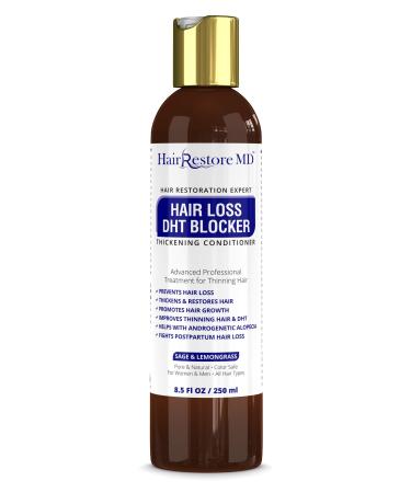 HAIR LOSS DHT BLOCKER Thickening CONDITIONER Sage-Lemongrass Biotin Hair Growth, Caffeine, Hair Loss Thinning and Fine Hair, Regrowth Thickening Products for Men