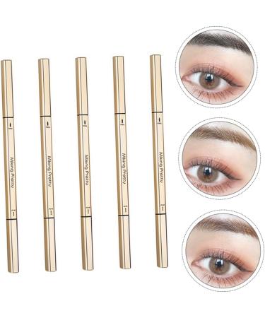 Mikinona 5pcs Double Ended Eyebrow Pencil Double- Head Eyebrow Pens Eyebrow Makeup Tools Eyebrow Ink Plastic - Buy Online on SooperMarket.com