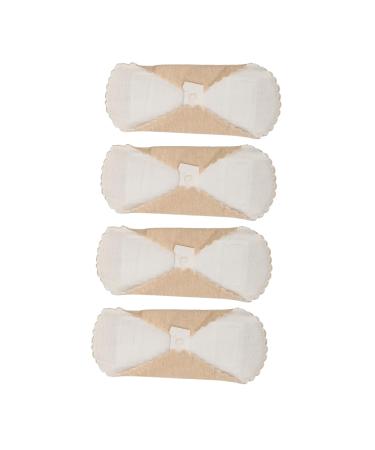 Reusable Sanitary Pad 4pcs Breathable Washable Menstrual Pad Portable Soft Absorbent Cotton Reusable Sanitary Pad Skin Color