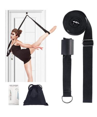 Price Xes Adjustable Leg Stretcher Lengthen Ballet Stretch Band - Easy Install on Door Flexibility Stretching Leg Strap Great Cheer Dance Gymnastics Trainer Stretching Equipment Taekwondo Training black