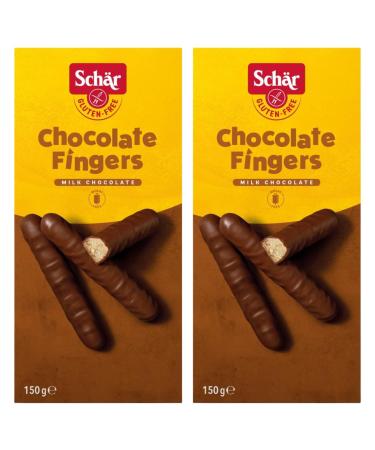 Chocolate Fingers Bundle With Schar Gluten Free Chocolate Fingers 150g (2 Pack)