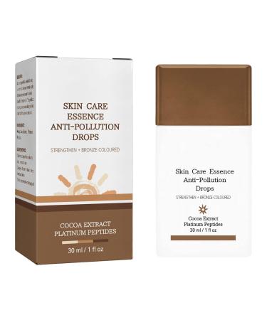 Bronzer Drops Tan Peptide Serums for Skin Care - Anti-Pollution Essence for Bronzy Glow Moisturizing and Replenishing Skin Care 1 Fl Oz