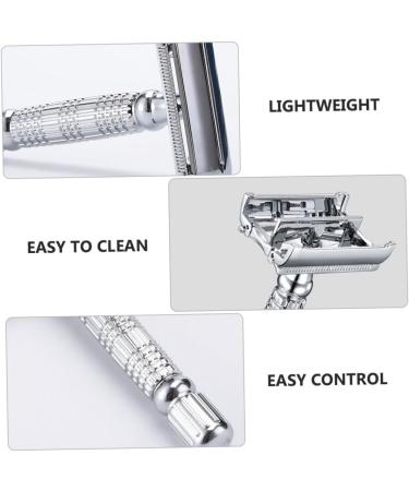 JECOMPRIS 2ST Manual Razor - Double-Speed Chrome-Plated Double-Sided Shaver for Men | Durable Alloy Design 2-Pack - Buy Online on SooperMarket.com