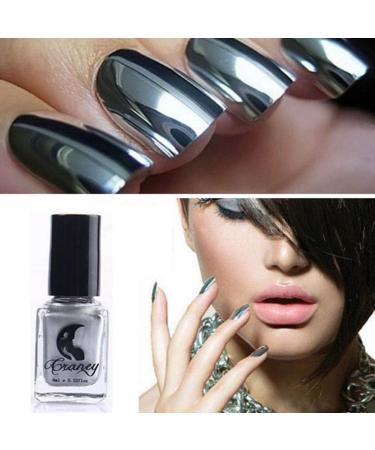 Mirror Nail Polish Long Lasting Metallic Nail Varnish 6ml Quick Drying Gel Polish Metallic Gel Nail Varnish - Buy Online on SooperMarket.com