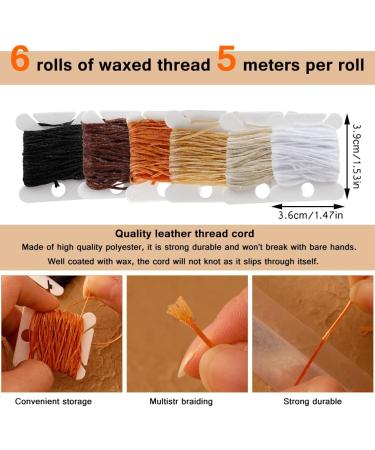 Tikjiua 59 Pcs Leather Sewing Kit - Heavy Duty Needles & Thread for Upholstery Repair - Large-Eye Stitching Needles for Carseat, Boots, Sofa - Buy Online on SooperMarket.com