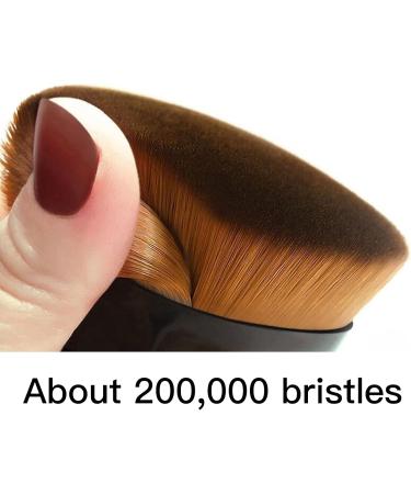 Multifunctional Black Foundation Makeup Brush for Flawless Liquid and Powder Cosmetics - Buy Online on SooperMarket.com