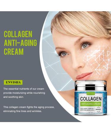 ENVISHA Collagen Hyaluronic Acid Anti-Wrinkle Cream - Smooth Skin Reduce Fine Lines & Wrinkles Anti-Aging Day & Night Cream (1.7 Floz) - Shop Internationally - Buy Online on SooperMarket.com