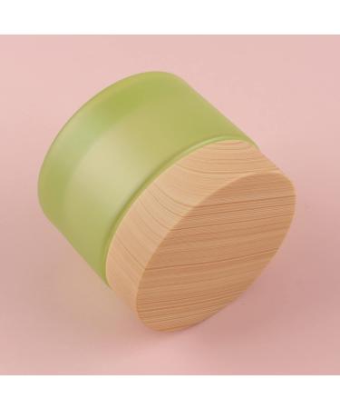 Tianzd 6 Pieces Empty 50ml Green Glass Cream Cans with Lid | Cosmetic Storage & Spatula Set | Ideal for Skin Care & Beauty Products - Buy Online on SooperMarket.com