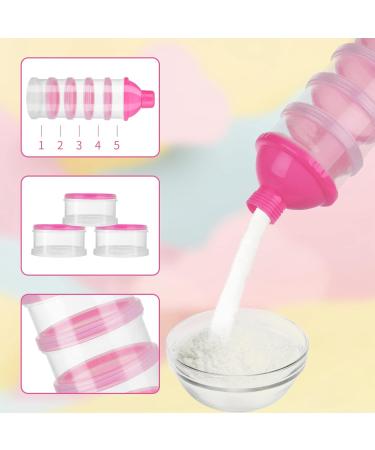 XINRUI 2pcs Portable Infant Baby Milk Powder Dispenser - 5 Layers, 100ml Per Layer - Buy Online on SooperMarket.com
