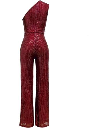 WILLBEST Womens Linen Sleeveless Jumpsuit Dungarees Casual Elastic Waist Adjustable Spaghetti Strap Straight Pants Jumper with Pockets 2137-oyvsw-red-f S - Buy Online on SooperMarket.com