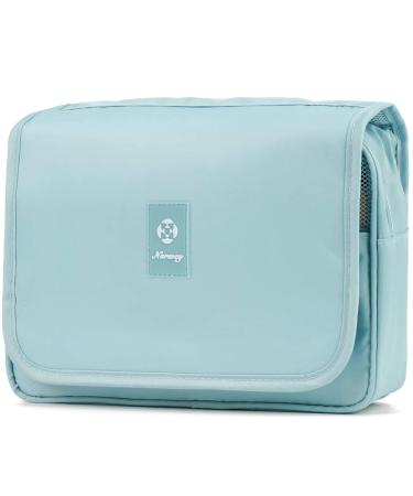 Travel Hanging Toiletry Wash Bag Makeup Cosmetic Organizer for Women Waterproof (Sky Blue)