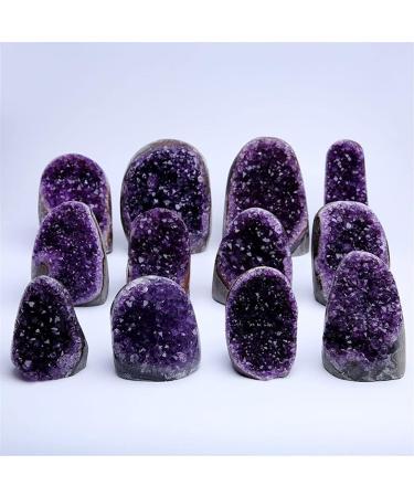 Collection Crystals Amethyst Geode Natural Amethyst Crystal for Feng Shui Specimen (Size : 500g) - Buy Online on SooperMarket.com