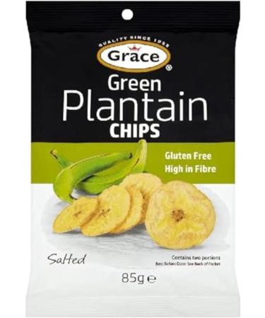 Grace Green Plantain Chips (Salted) 85g (Pack of 3) 85.00 g (Pack of 3) - Buy Online on SooperMarket.com
