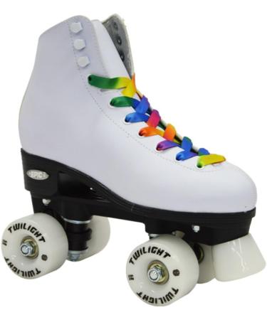 Epic Allure Light-Up Quad Roller Skates - White, Youth 3 US - Youth 3 - Buy Online on SooperMarket.com