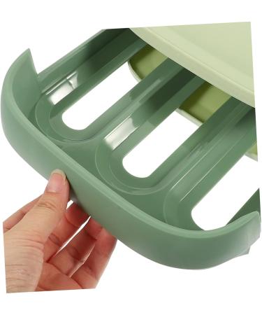 OSALADI Egg Storage Box Plastic Pallets Fridge Egg Holder Refrigerator Egg Storage Container Camping Shelf Green 34x22x7.8cm - Buy Online on SooperMarket.com