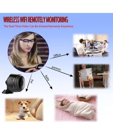 1080P Magnetic Mini WiFi Spy Camera | Hidden Nanny Cam with Motion Detection & Night Vision | Perfect for Home & Office Security - Buy Online on SooperMarket.com
