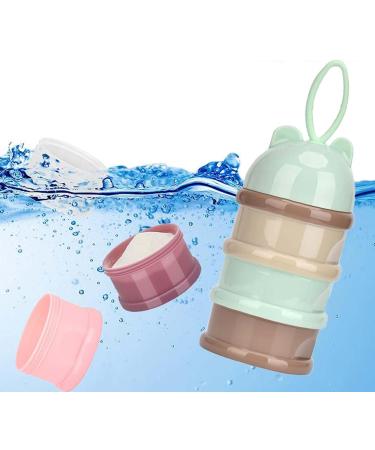 Stackable Baby Formula Dispenser with 4 Twist Lock Compartments - Light Purple - Buy Online on SooperMarket.com