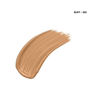 Rimmel London Stay Matte Full Coverage Foundation 305 Buff - 1 oz | Long-Lasting Matte Finish - Buy Online on SooperMarket.com