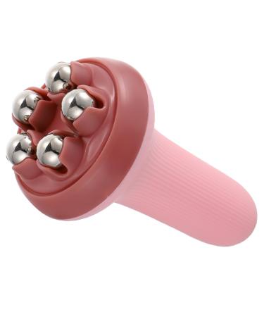 Massage Roller Massaging Devices Practical Body Massagers Ice Face Roller Massaging Tools Bead Massagers Practical Massagers Hand Hold Massagers Steel Beads Massagers 14.5X7.5X7.5CM Pink