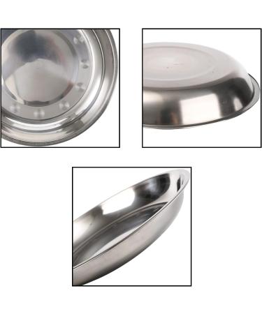 TOPZEA 10 Pack Stainless Steel Round Plates 9 Inch - Ideal for Camping, Outdoor Picnics, Hiking, and BBQ - Durable Dinner Plates for Home and Canteen Use - Buy Online on SooperMarket.com