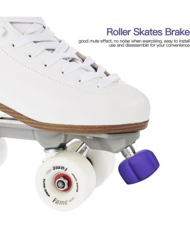 TUCANA Star Shape 85A Rubber Roller Skate Stopper | Adjustable Toe Stop for Double-Row Skates | Durable Non-Marking Brake Block in Flower Blue - Buy Online on SooperMarket.com