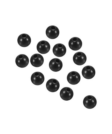 PATIKIL 200pcs 3mm Fishing Beads Plastic Fishing Bait Eggs Bead Tackle Round Black