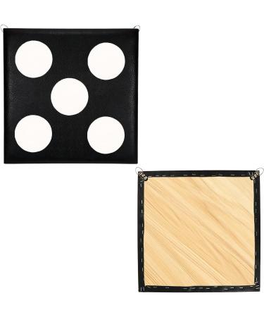 Leather Square Fencing Target for Foil, Saber, and Epee - Black, One/Five Bullseye - Buy Online on SooperMarket.com