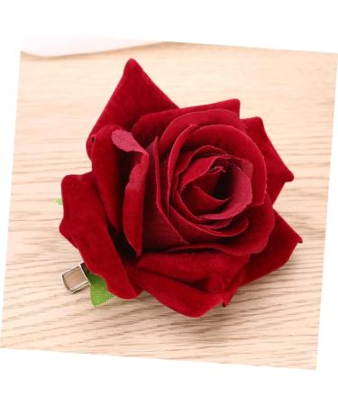 minkissy 2 1 Hibiscus Hair Clip Red Artificial Flowers Flower Hair Clips for Women Hair Clips for Women Thick Hair Rose Hairpin Rose Flower Hair Comb Hair Piece Blossom Hair Accessories medium Rosso - Buy Online on SooperMarket.com