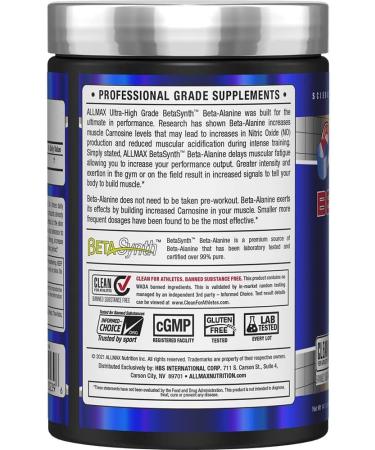 ALLMAX Glutamine 1000G | ALLMAX Nutrition 100% Pure Maximum Strength + Absorption Beta Alanine 400G - Buy Online on SooperMarket.com
