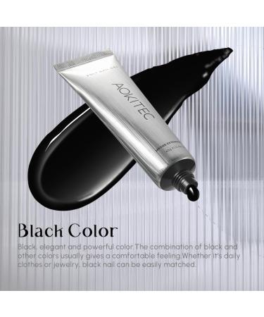 Aokitec 60ml Black Nail Extension Gel - UV Polish & Acrylic Assembly Gel for Salon & DIY Nail Art - Buy Online on SooperMarket.com