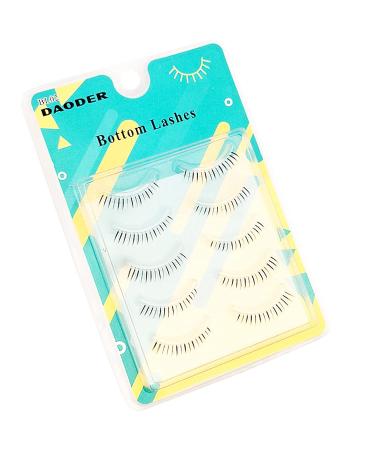 DAODER Natural Bottom Lashes - 5 Pairs Wispy Lower False Eyelashes (6mm) - Clear Band, Daring Style - Buy Online on SooperMarket.com