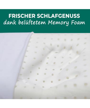 KNERST Belly Sleeper Pillow - Ergonomic Memory Foam Pillow for Ultimate Neck Support & Comfort - 6cm Flat Sleeping Pillow - Buy Online on SooperMarket.com