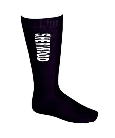 SHERWOOD Terry cloth - blade socks for ice hockey & ice skates with reinforced guide rail 2 pieces 43-46 Black