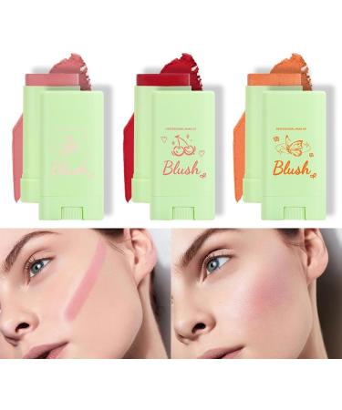 Lovelycat Colorful Moisturizing Stick Colorful Makeup Pink Stick Lasting Natural Makeup Eye Shadow Lip Cheek Waterproof for All Skin (orange One Size) Orange 1 g (Pack of 1) - Buy Online on SooperMarket.com