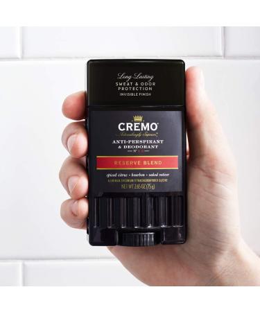 Cremo Anti-Perspirant & Deodorant No.13 Reserve Blend | 2.65 oz | Long-Lasting Protection - Buy Online on SooperMarket.com