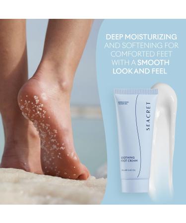 SEACRET Foot Cream with Tea Tree Oil & Dead Sea Minerals - 100ml | Hydrating & Soothing Foot Care for Optimal Health - Buy Online on SooperMarket.com