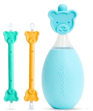 Oogiebear Baby Nasal Aspirator Bulb and 2-in-1 Nose Booger Snot & Ear Wax Gadget - Orange Bundle - Buy Online on SooperMarket.com