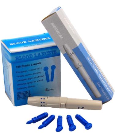 eFast Auto Lancing Device Plus 100 28-G Sterile Lancets - Easy Blood Glucose Testing - Buy Online on SooperMarket.com