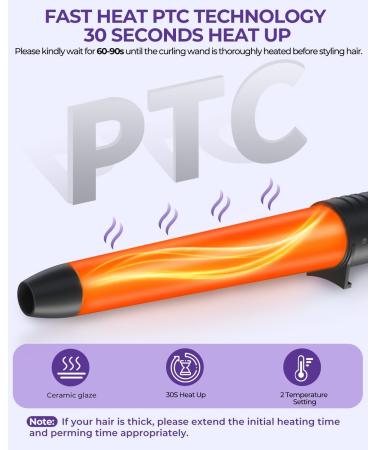 5 in 1 Curling Iron Wand Set Ohuhu Upgrade Curling Waver With 5Pcs 0.35 to 1.25 Inch Interchangeable Ceramic Barrels and Heat Protective Glove for Women Gifts Rainbow Color Idea for Gift - Buy Online on SooperMarket.com