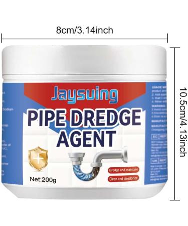 Powerful Pipe Dredge Agent Pipe Dredge Deodorant Sink Drain Cleaner Toilet Pipe Dredging Agent Kitchen Dredging Deodorant Clogged Channel Agent 200g (1pc) - Buy Online on SooperMarket.com