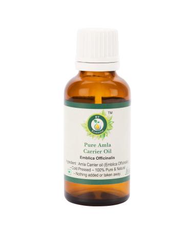 R V Essential Pure Amla Oil 10ml (0.338oz)- Emblica Officinalis (100% Pure and Natural Rare Herb Series)