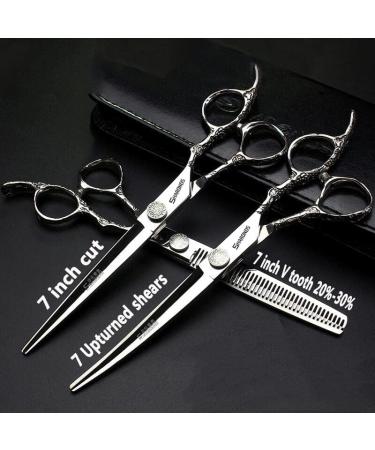 SHARONDS Hair Clippers Set - Professional 6/7/8-Inch Haircut Clippers for Salon Quality Haircuts (3-Piece 7-Inch Set) - International Shipping Available - Buy Online on SooperMarket.com