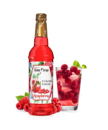 Jordan's Skinny Mixes Sugar-Free Syrup Raspberry Flavor Fruit Flavored Water Enhancer Drink Mix for Iced Tea Lemonade and More - Zero Calorie Flavoring - Keto Friendly - 750ml (25.4 Fl Oz)