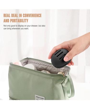 FERYES Silicone Makeup Sponge Holder - 2 PCS Travel Beauty Blender Case in Khaki & Black - Ideal for International Shipping - Buy Online on SooperMarket.com