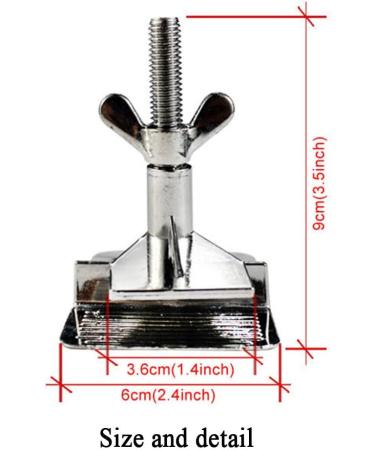 2 Pcs Silk Screen Printing Hinge Clamps - DIY Tool for Fixing Mesh on Frame Machine | 4 Screws Included - Buy Online on SooperMarket.com