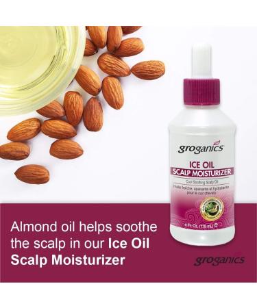 Groganics Ice Oil Scalp Moisturizer 4 oz - Hydrating Solution for Dry Scalp - Buy Online on SooperMarket.com