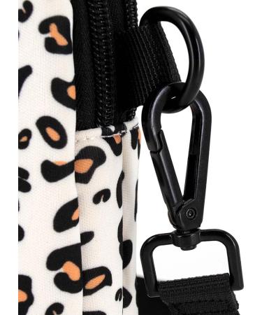 COOWOON GASSI BACK DOG Crossbody Bag - Dog Walking Essential with Poop Bag Dispenser Ideal for Toys & Accessories - Stylish White Leopard Design - Buy Online on SooperMarket.com