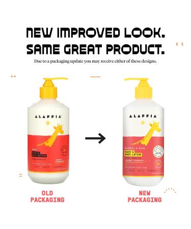 Alaffia Babies & Kids Coconut Strawberry Hair & Body Lotion 16 fl oz - Pack of 2 | Moisturizing 2-in-1 Skin & Hair Care Solution - Buy Online on SooperMarket.com